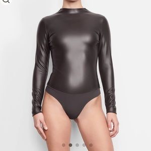 SKIMS Faux leather bodysuit